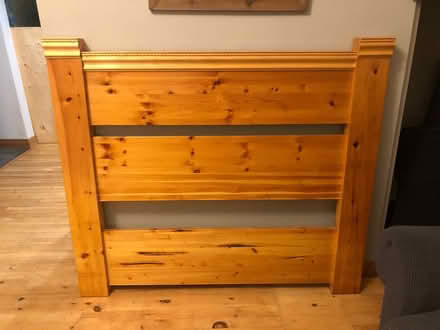 Photo of free Pine double headboard (Southdale area Dartmouth) #1