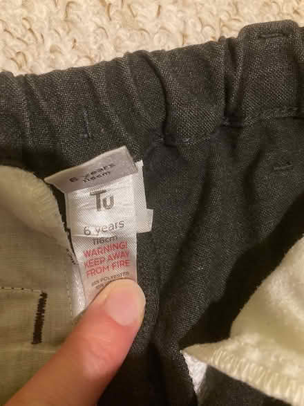 Photo of free 2x Grey school trousers 6years (Frome Stonebridge area) #2