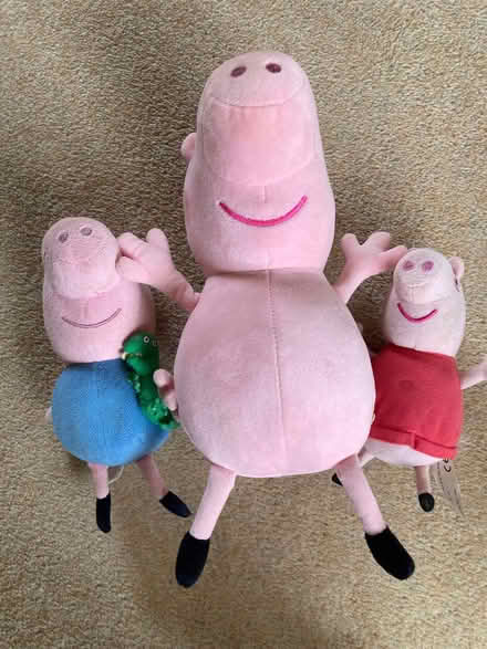 Photo of free Family of three Peppa Pig soft toys (Pannal HG2)