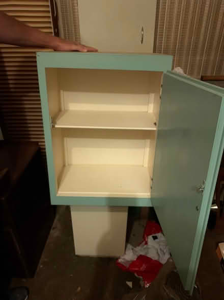 Photo of free Small retro painted wall cabinet (Rusthall TN3)