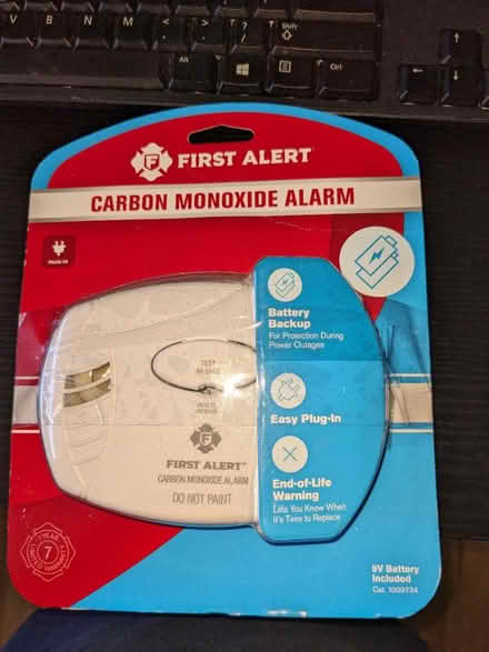 Photo of free Carbon Monoxide Alarm (North Portland)