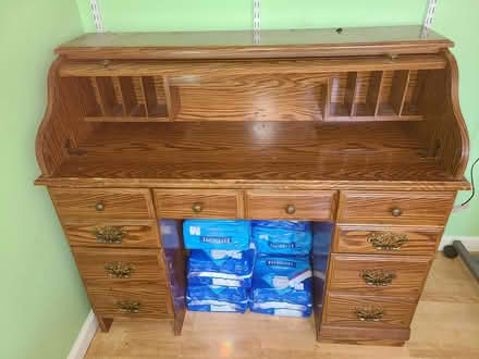 Photo of free Wood Roll Top desk (South of 10th in Gilroy) #1