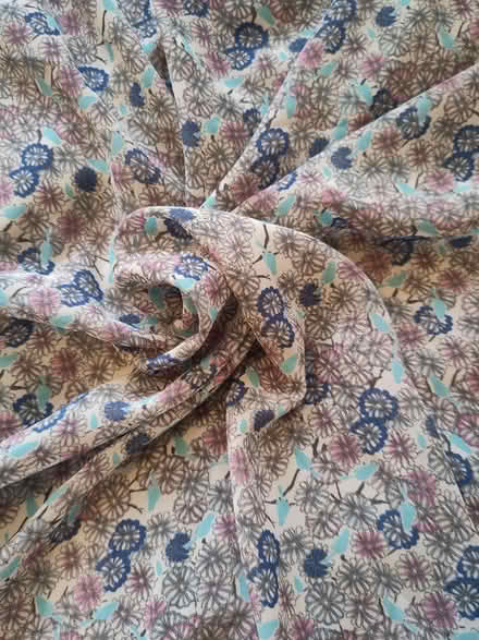 Photo of free Sheer greyish blue dress fabric (L1 Liverpool City Centre) #3