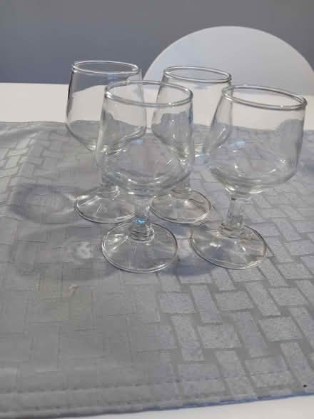 Photo of free 4 Dinky brandy glasses (Saint Andrew Auckland DL14)