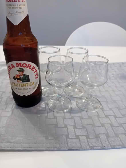 Photo of free 4 Dinky brandy glasses (Saint Andrew Auckland DL14)