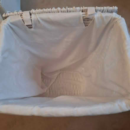 Photo of free White wicker laundry basket (New Southgate N11)