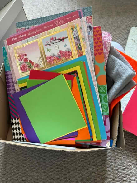 Photo of free Craft paper/ materials (Ware SG12)