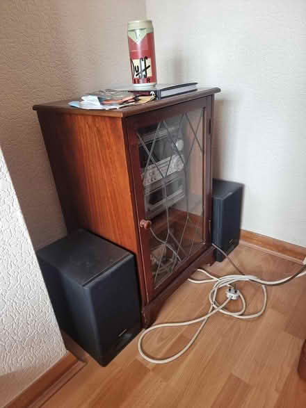 Photo of free Wooden hi fi unit (Dy6 wallheath DY6) #1