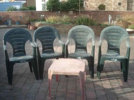 Photo of free 4 Garden chairs structurally sound (Barming ME16) #3