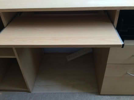 Photo of free Large wooden desk/ garage bench, storage unit (IQ Winnersh RG41) #2