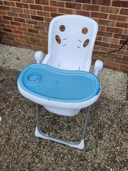 Photo of free Children’s high chair- white and blue (Kings Furlong RG21) #4