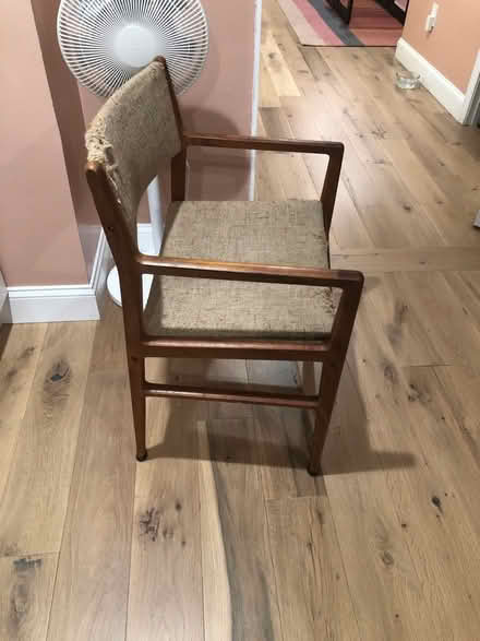 Photo of free 2 solid wood, vintage MCM chairs (Shaw) #2