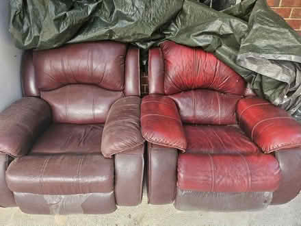 Photo of free leather recliners (Romsey) #1