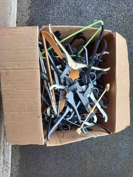 Photo of free Large box of clothes hangers (New Tupton S42) #1