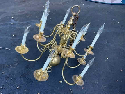 Photo of free Gold colored Chandelier (St Charles) #2