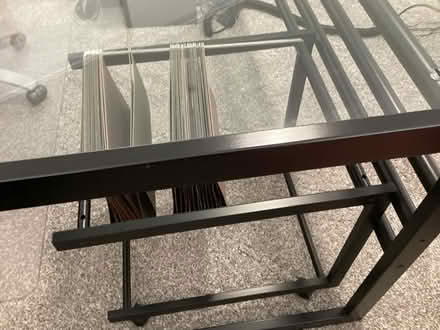 Photo of free modern steel and glass top desk (Playhouse District) #3