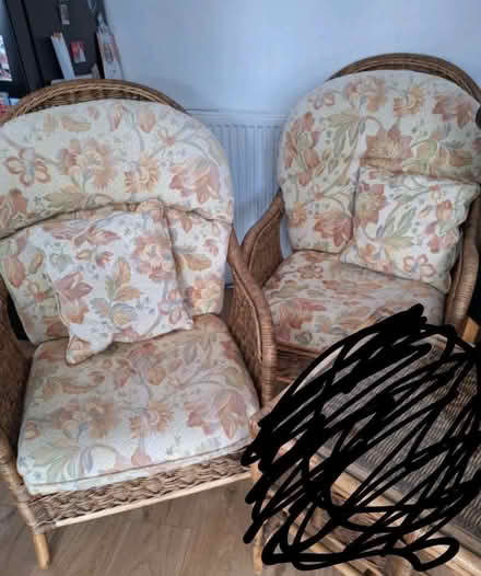 Photo of free Conservatory chairs (Manor Top S12)