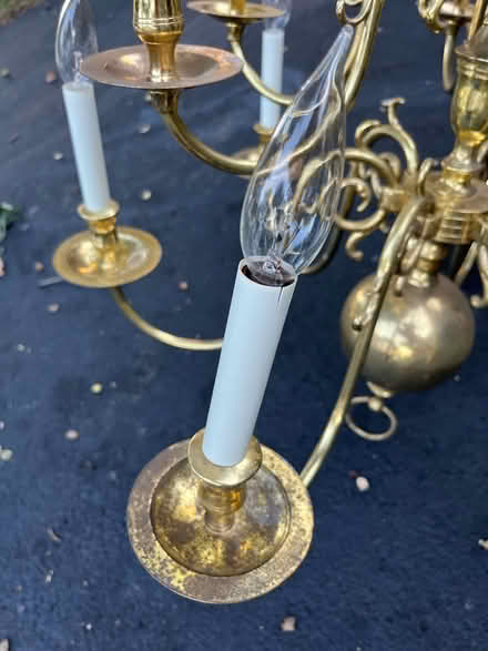 Photo of free Gold colored Chandelier (St Charles) #1