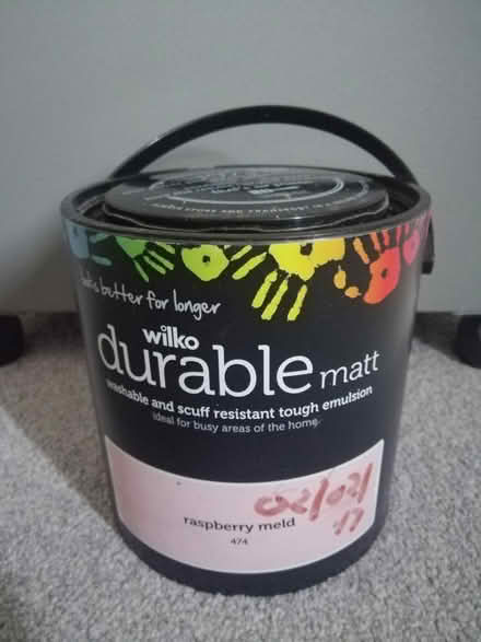 Photo of free Full 2.5ltr pink emulsion paint (Barnsley S70) #1