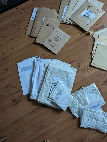 Photo of free Various size used padded and cardboard envelopes (Nether Edge S7) #2