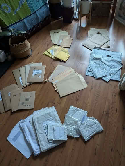 Photo of free Various size used padded and cardboard envelopes (Nether Edge S7) #1