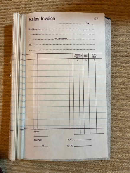 Photo of free Invoice book (Browns Hill GL6) #2