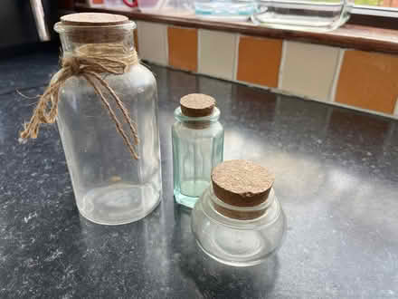 Photo of free Three small jars with cork lid (BT6) #1