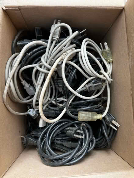 Photo of free Box of electronics power cables (North Hollywood)