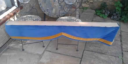 Photo of free Royal Blue pelmet with Golden Yellow trim effect (Waddington LN5) #2