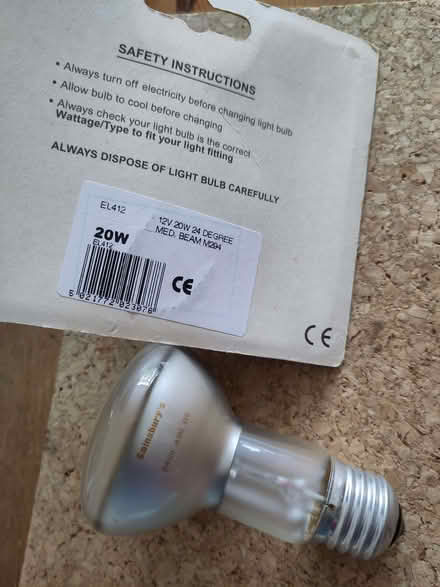 Photo of free 2 bulbs, spotlight & 2pin Sparkpak 20w (Henleaze Ward BS9) #1