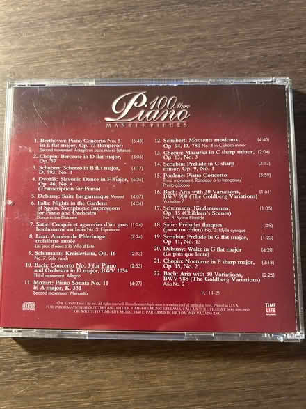 Photo of free Classical Music CD (Sunnyvale - Homestead/Mary) #2