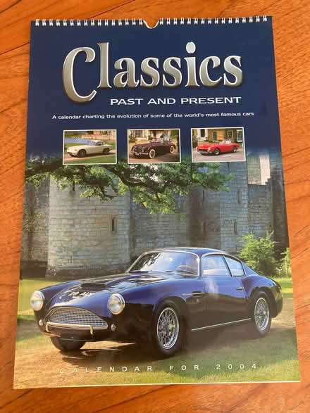 Photo of free Classic car calendar 2004 (unused) (Woodley RG5)