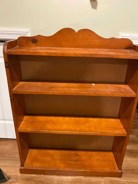 Photo of free Small wood bookshelf (Belchertown, MA) #1