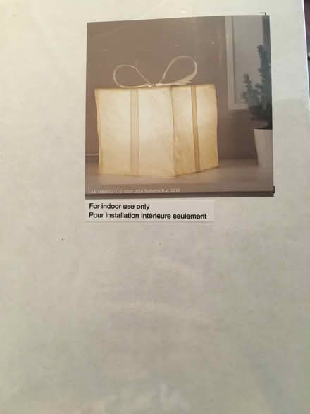 Photo of free 2 square lamps with paper shade (Earlscourt) #2