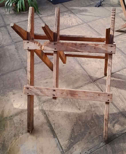 Photo of free wooden sawhorse (Elworth CW11) #2