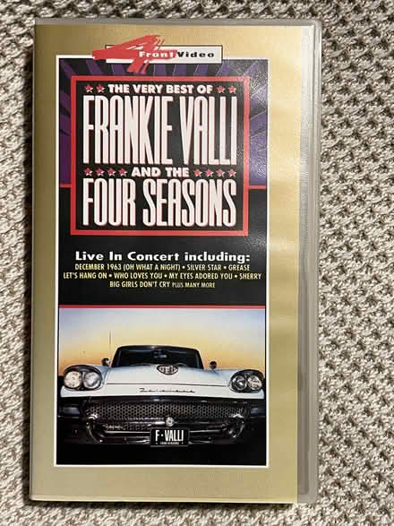 Photo of free Frankie Valli "Live in Concert" VHS (Norwich and surounding area)