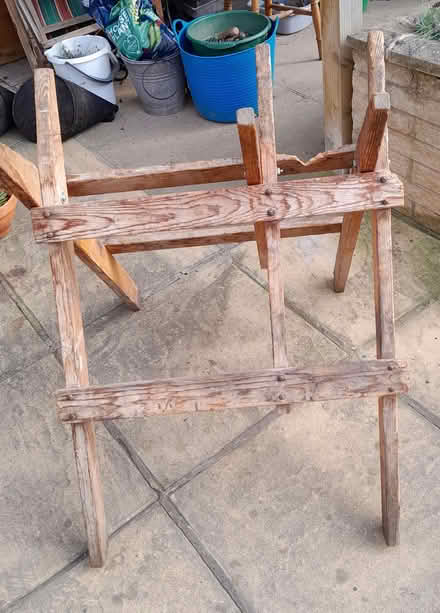 Photo of free wooden sawhorse (Elworth CW11) #1