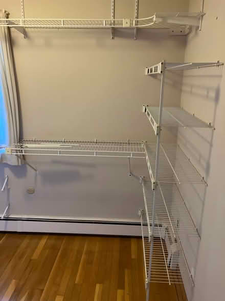 Photo of free White wire wall shelving (Andover)