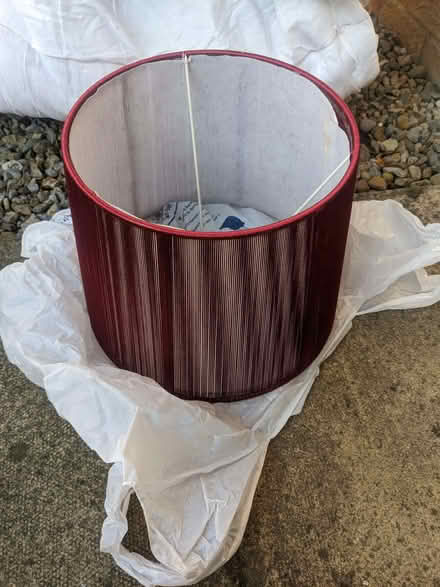 Photo of free Large red lampshade (New Earswick YO32) #1