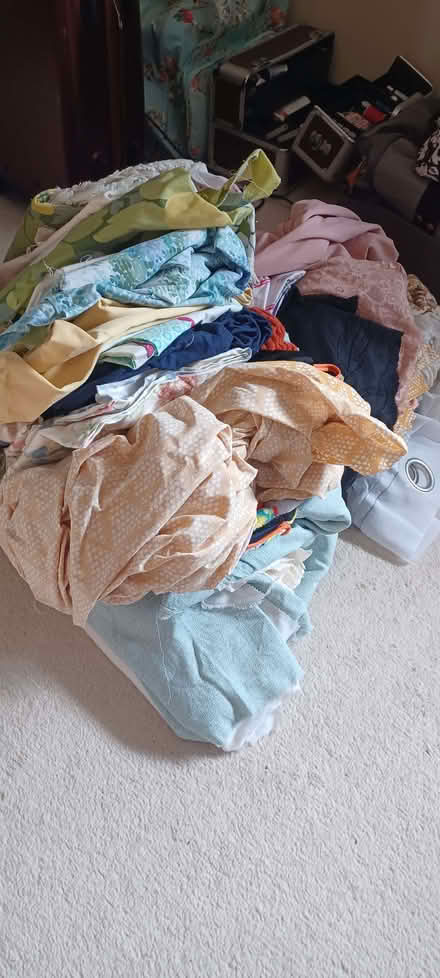 Photo of free Large pile of fabric and offcuts (Chalgrove OX44) #1