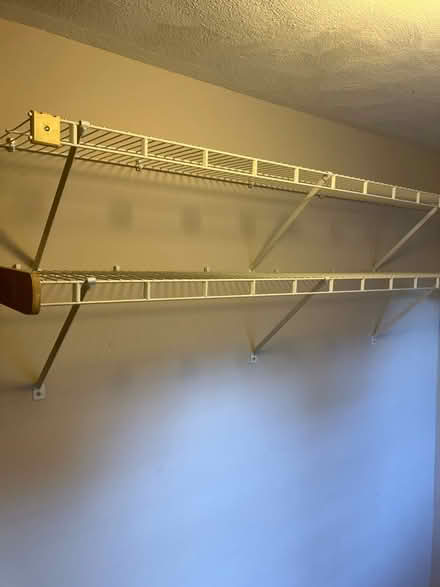 Photo of free White wire wall shelving (Andover)