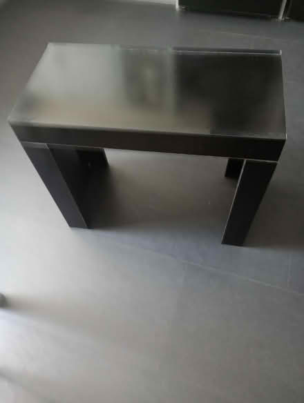 Photo of free Black side table (Knowsley)