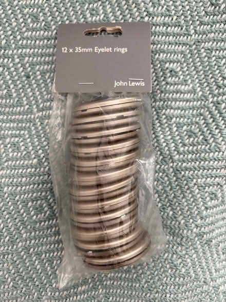 Photo of free 12 x curtain eyelet rings (Kingston Gate KT2) #1