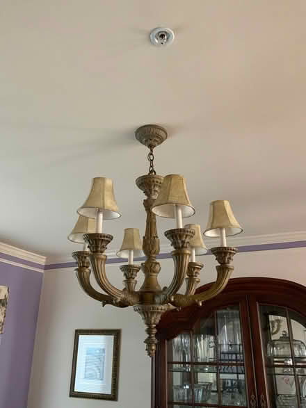 Photo of free 6 light chandelier (Bowie, Maryland) #2