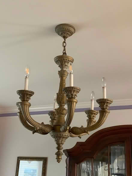 Photo of free 6 light chandelier (Bowie, Maryland) #3