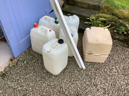 Photo of free Water carriers plus chemical toilet and electrical conduit (Prussia Cove TR20) #1