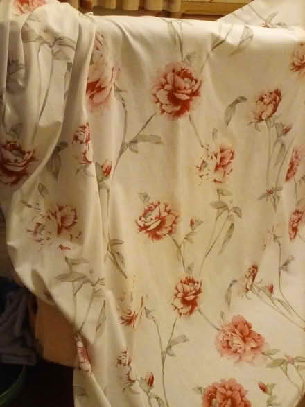 Photo of free Pink and White Floral curtains (Shipley, BD18) #2