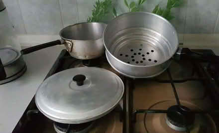 Photo of free Universal Steamer Pan with partitioners and a Saucepan (Lords Wood ME5) #1