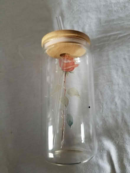 Photo of free Glass drink bottle with straw (Gloucester) #1