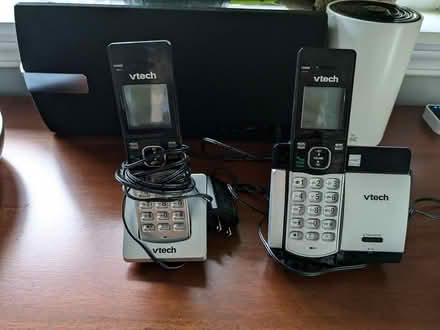 Photo of free Two Vtech Phones and Charging Bases (Broadview) #1